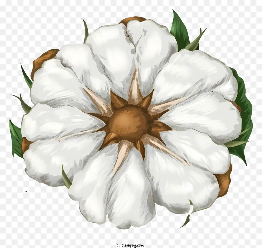 Flor De Algodon，Blanco PNG