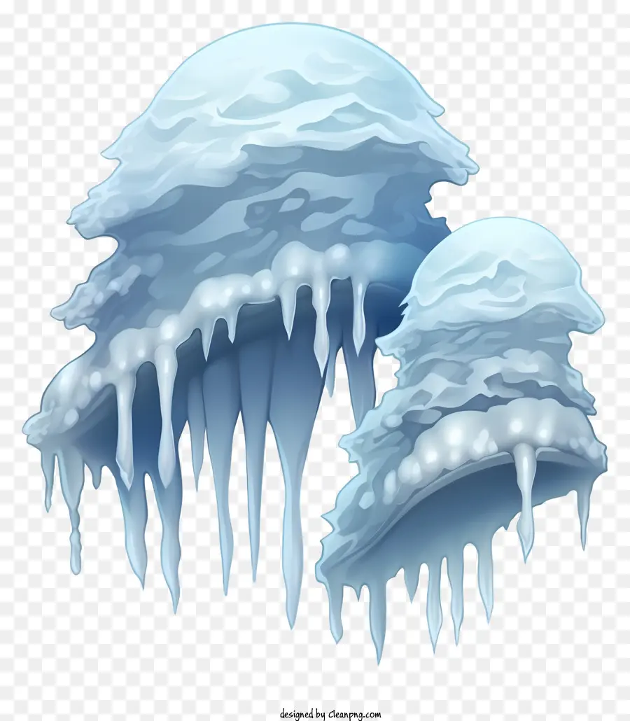 Estructuras De Hielo，Hongo Forma PNG