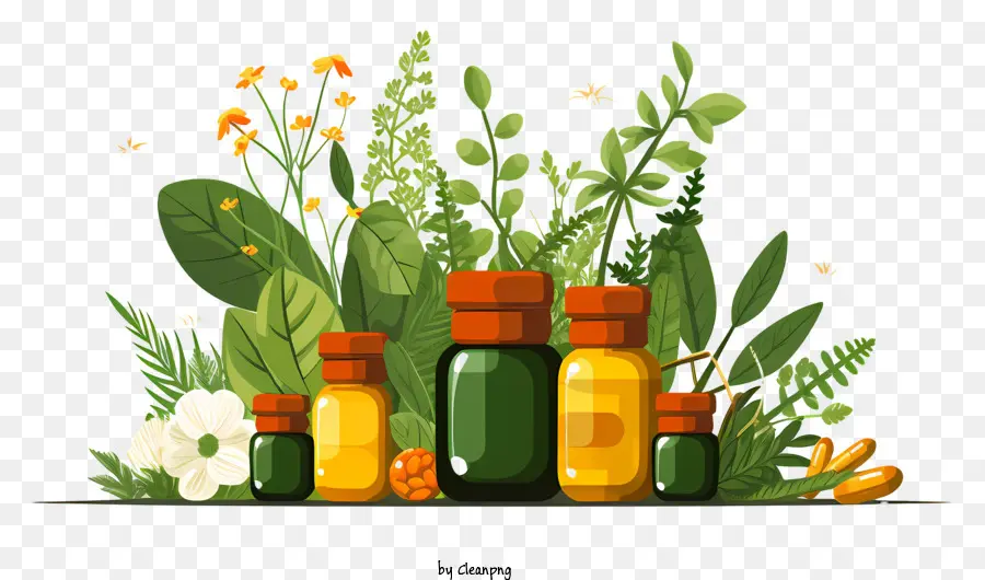 Medicina Natural，Plantas Y Hierbas PNG