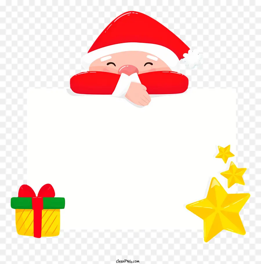 Santa Claus，Felices Fiestas PNG