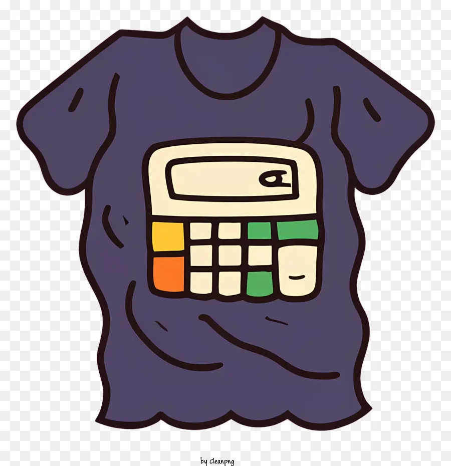 Camiseta De Bolsillo Blanco，Imagen De Calculadora Simple PNG