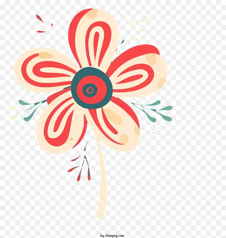 Diseño Floral Colorido，Flor PNG