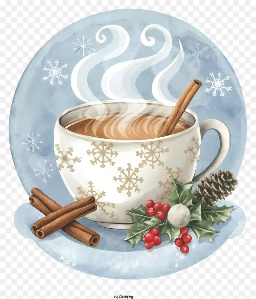 Chocolate Caliente，Palitos De Canela PNG