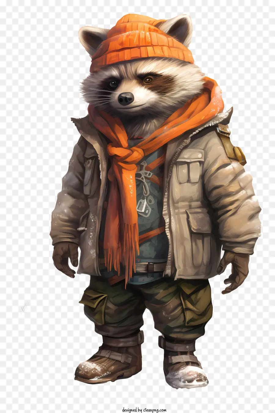 Mapache De Invierno，Personaje De Mapache PNG