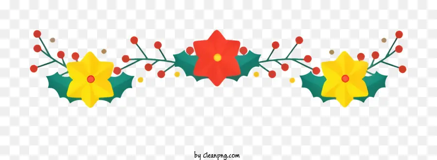 Diseño Ornamental，Las Flores De Color Rojo PNG