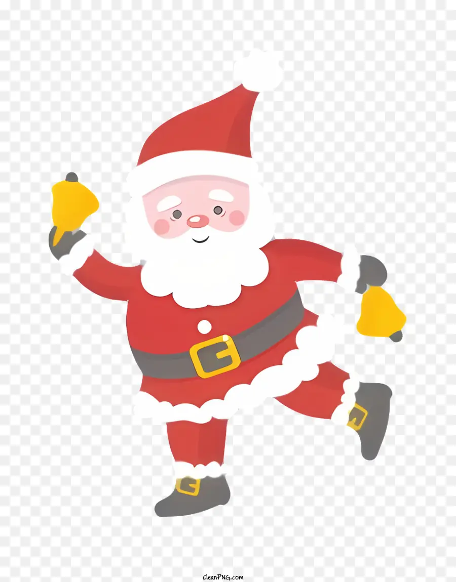 Papá Noel，Traje Rojo PNG