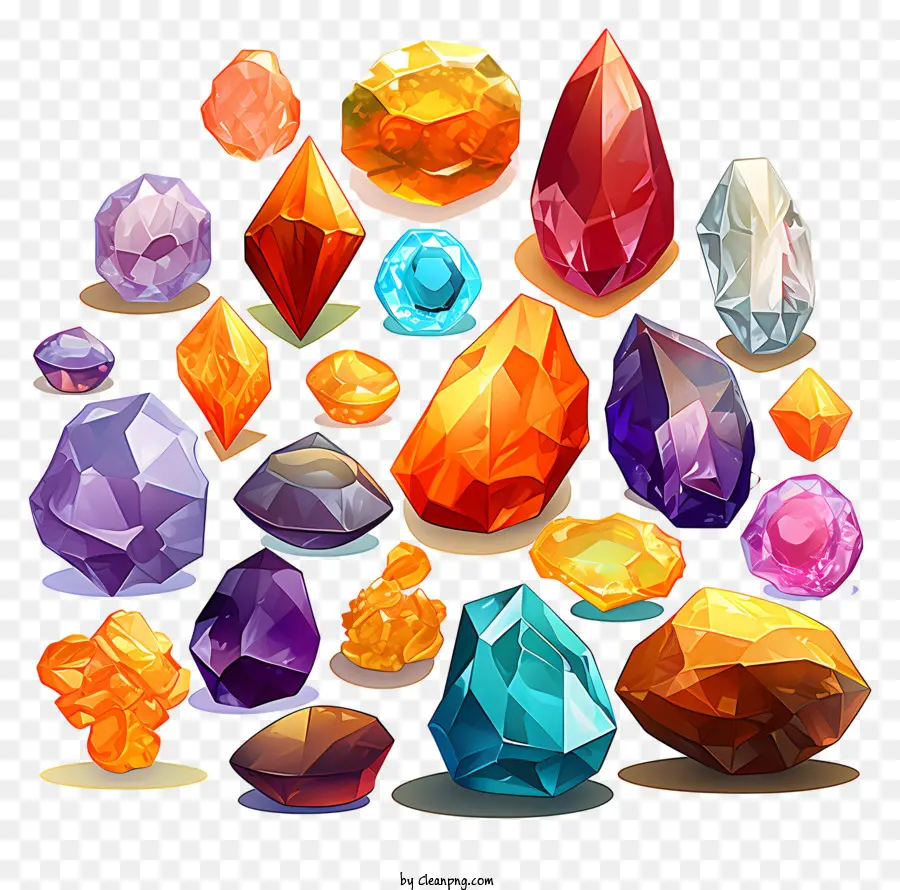 Piedras Preciosas，Colorido PNG