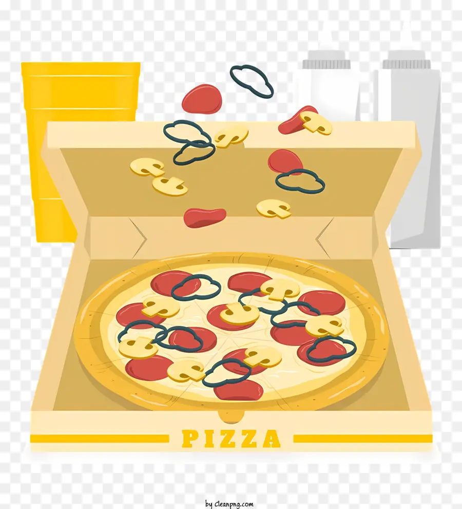 Pizza，Caja PNG