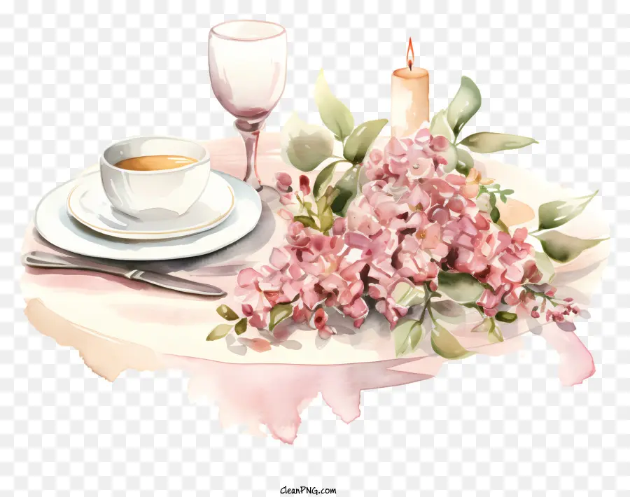 Cena Romántica，Ajuste De La Tabla PNG