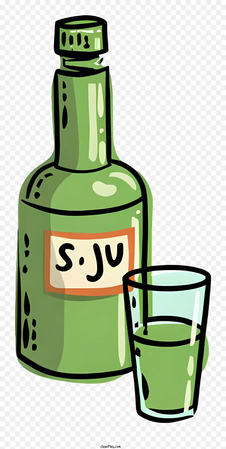 Jugo Verde，Vidrio PNG