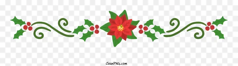 Diseño De Flores De Navidad，Poinsettias PNG