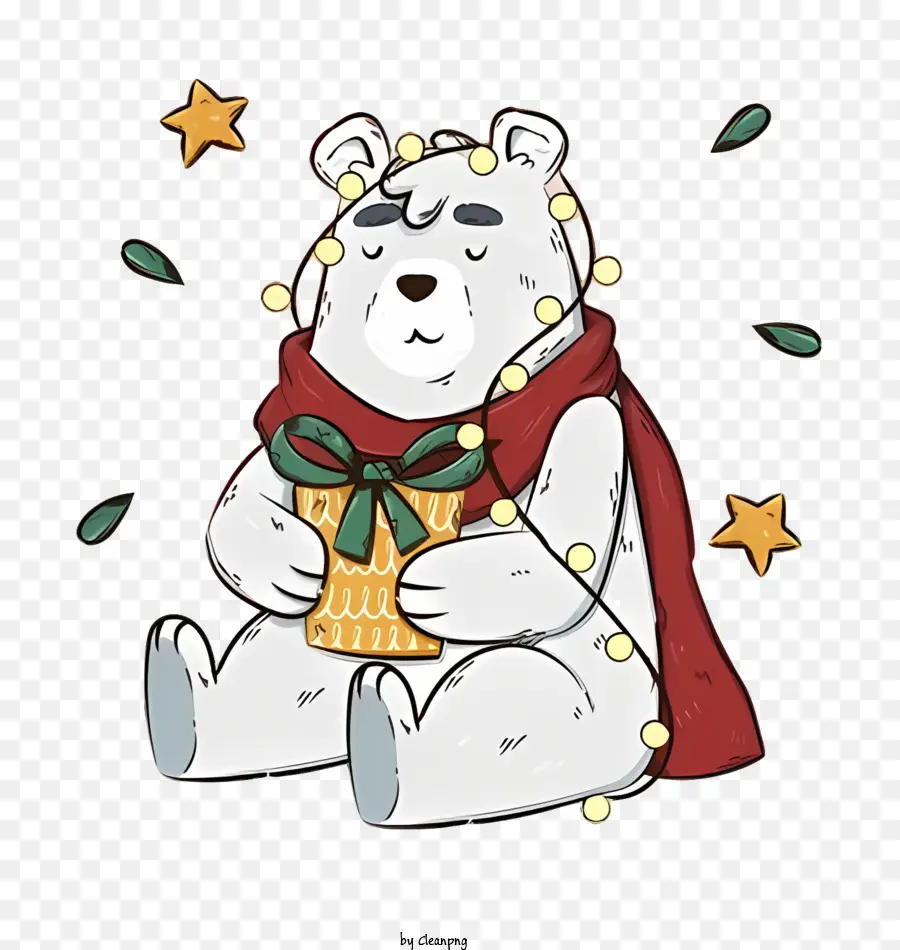 Oso Polar，Dibujo De La Historieta PNG