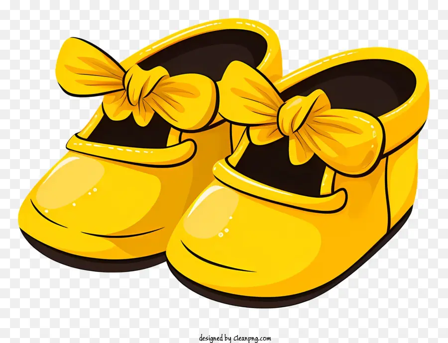 Botita Bebe Amarilla，Zapatos De Bebé Amarillos PNG