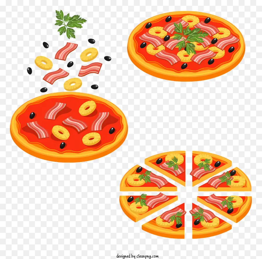 Ingredientes De Pizza，La Carne PNG