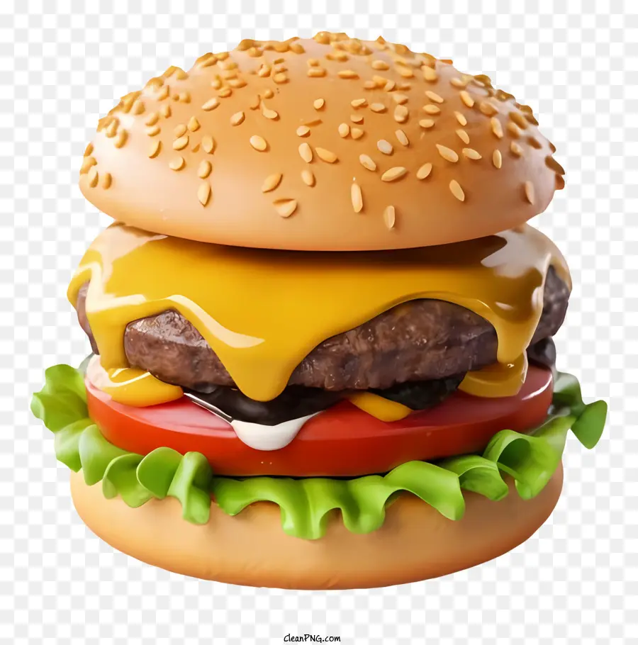 Hamburguesa Con Queso，Bollo PNG