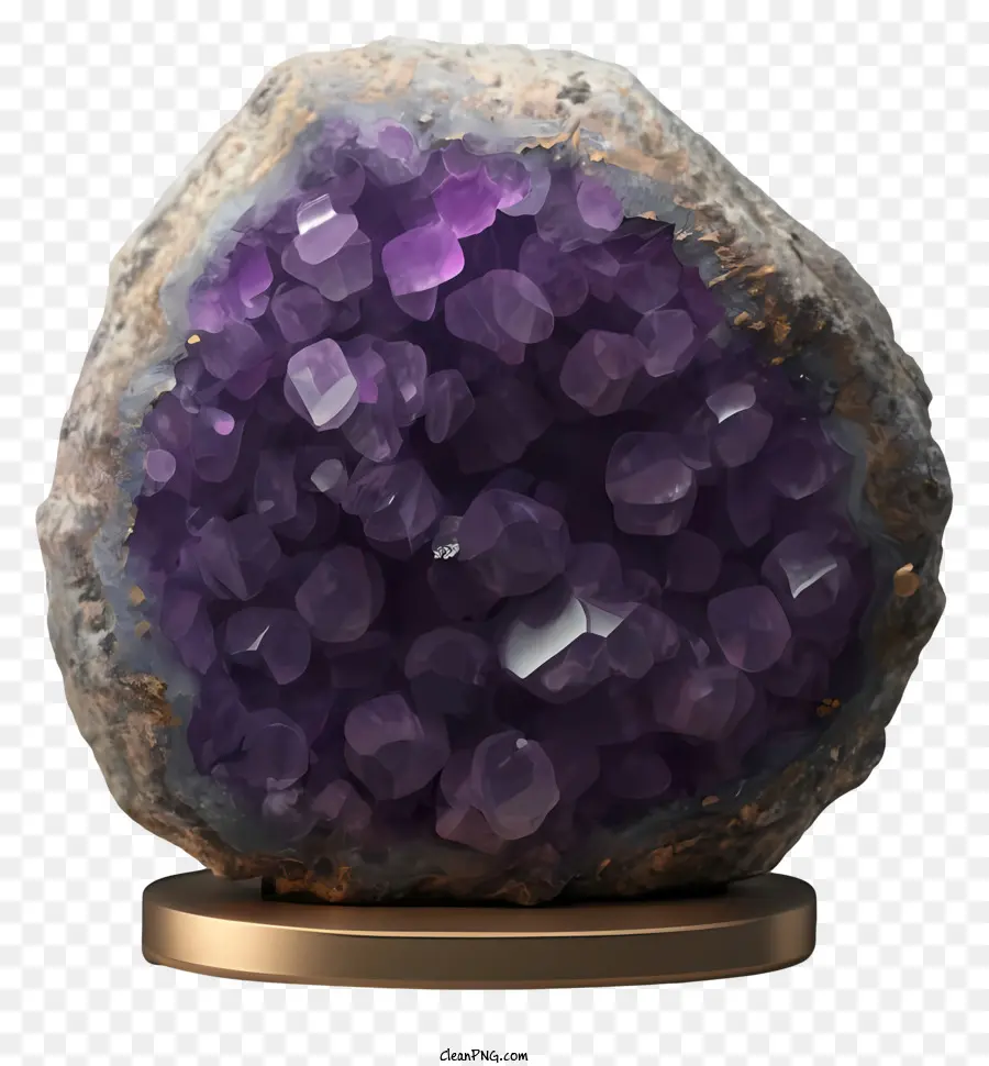 Roca De Cristal Púrpura，Pantalla De Cristal Grande PNG