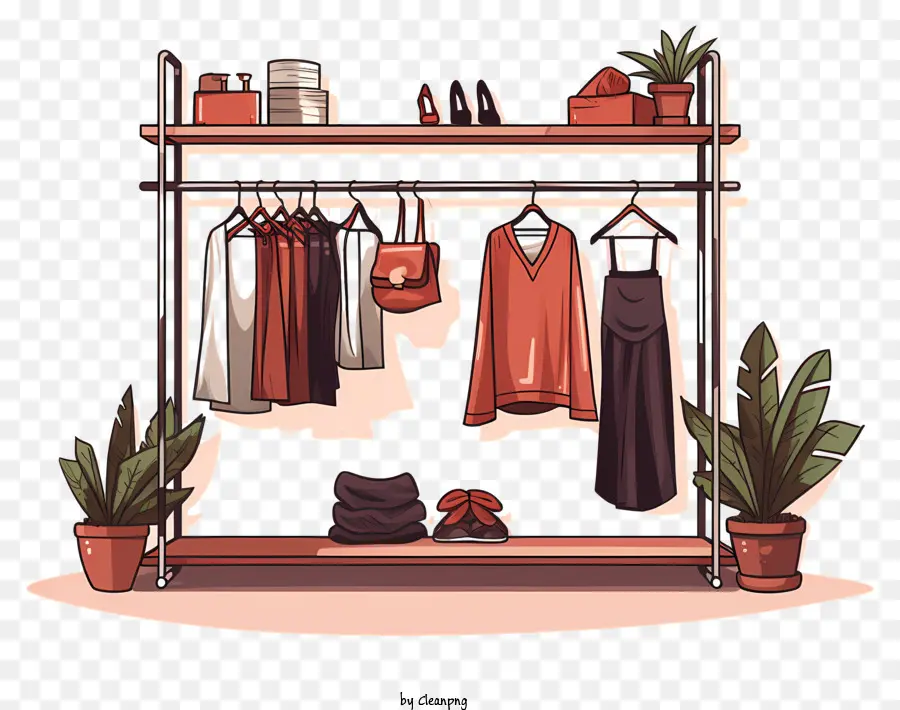 Ropa De Rack，Perchas PNG