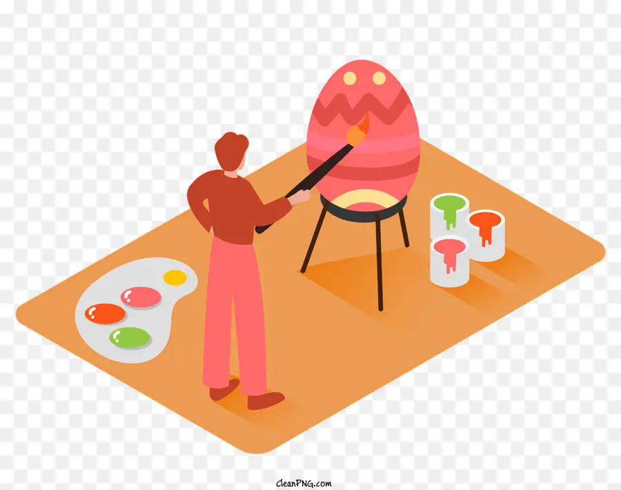 Técnicas De Pintura De Huevos，Pintar Con Huevo De Pascua PNG