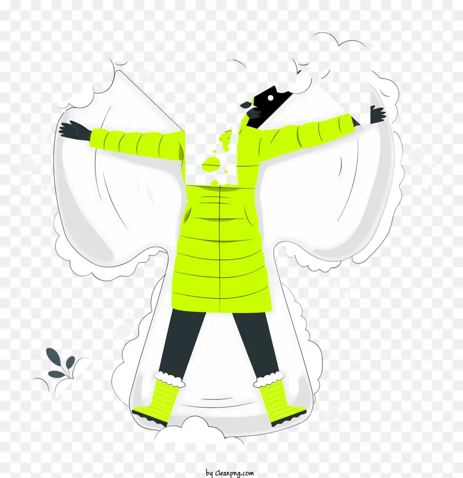 Chaqueta De Parka Amarilla，Guantes De Esquí PNG