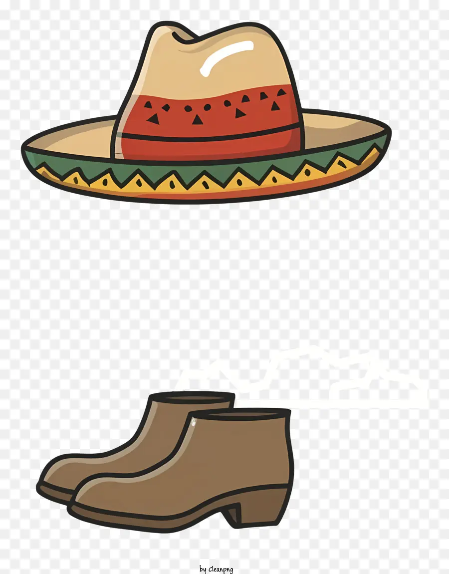 Sombrero，Botas PNG