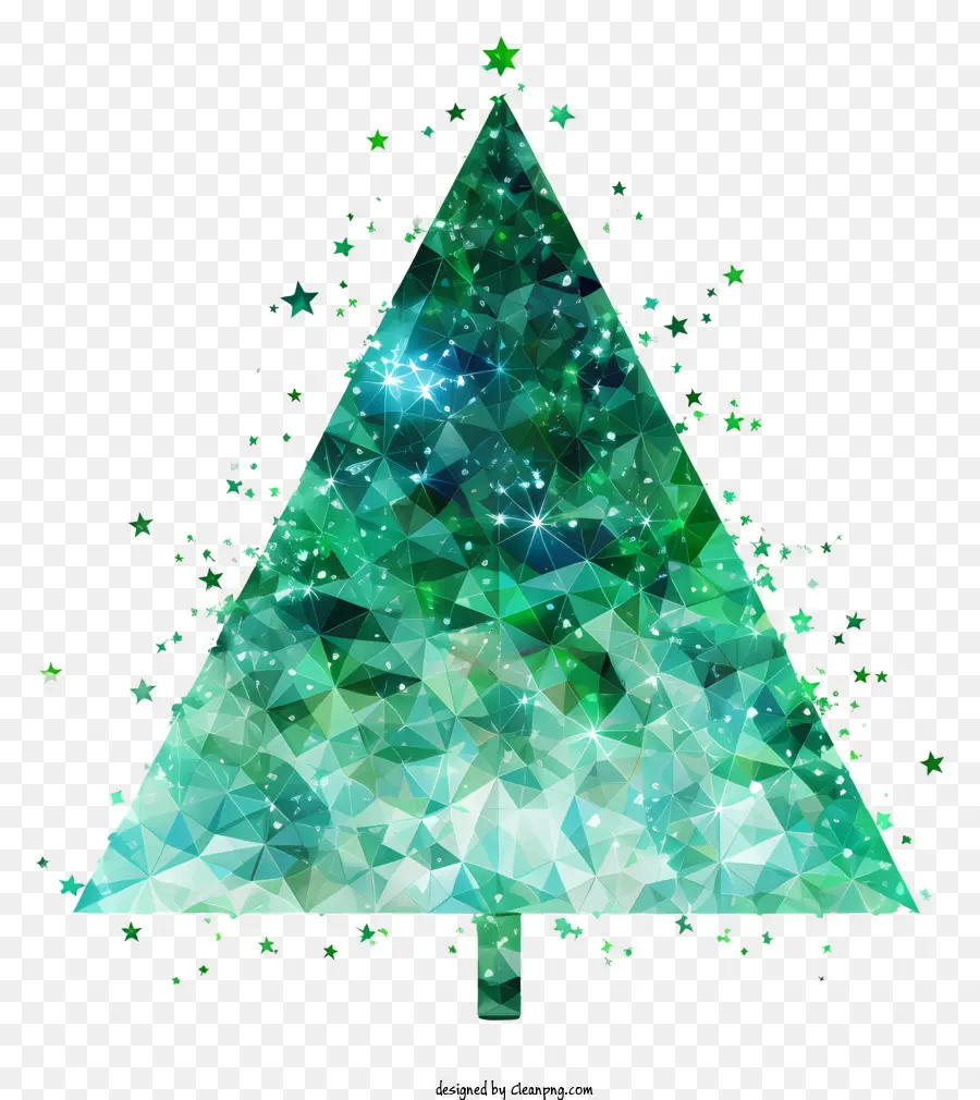 árbol De Navidad，Árbol De Navidad Geométrico PNG