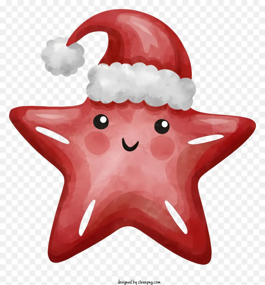 Rojo De La Estrella De Mar，Santa Claus Hat PNG