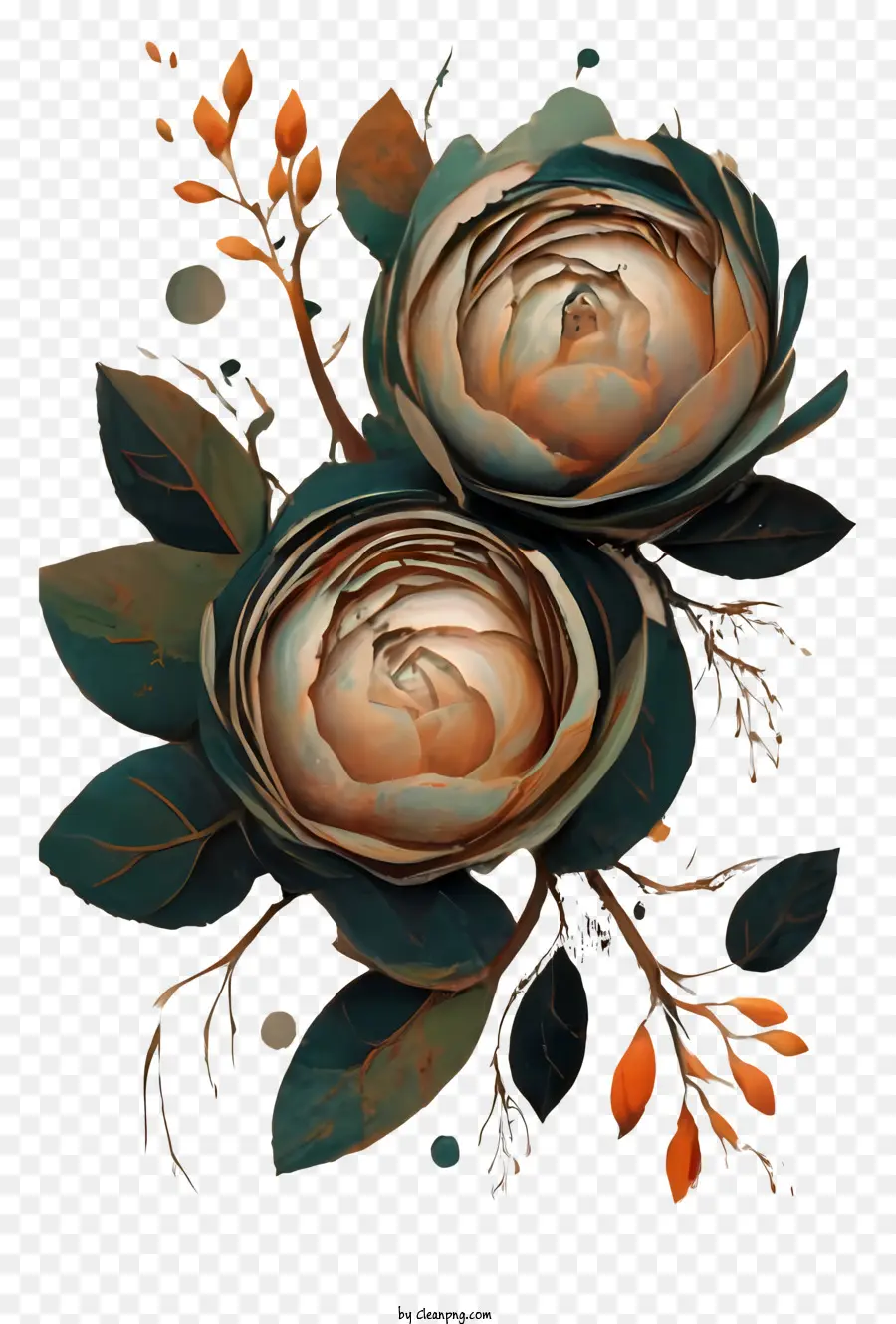 Flores，Rosas PNG