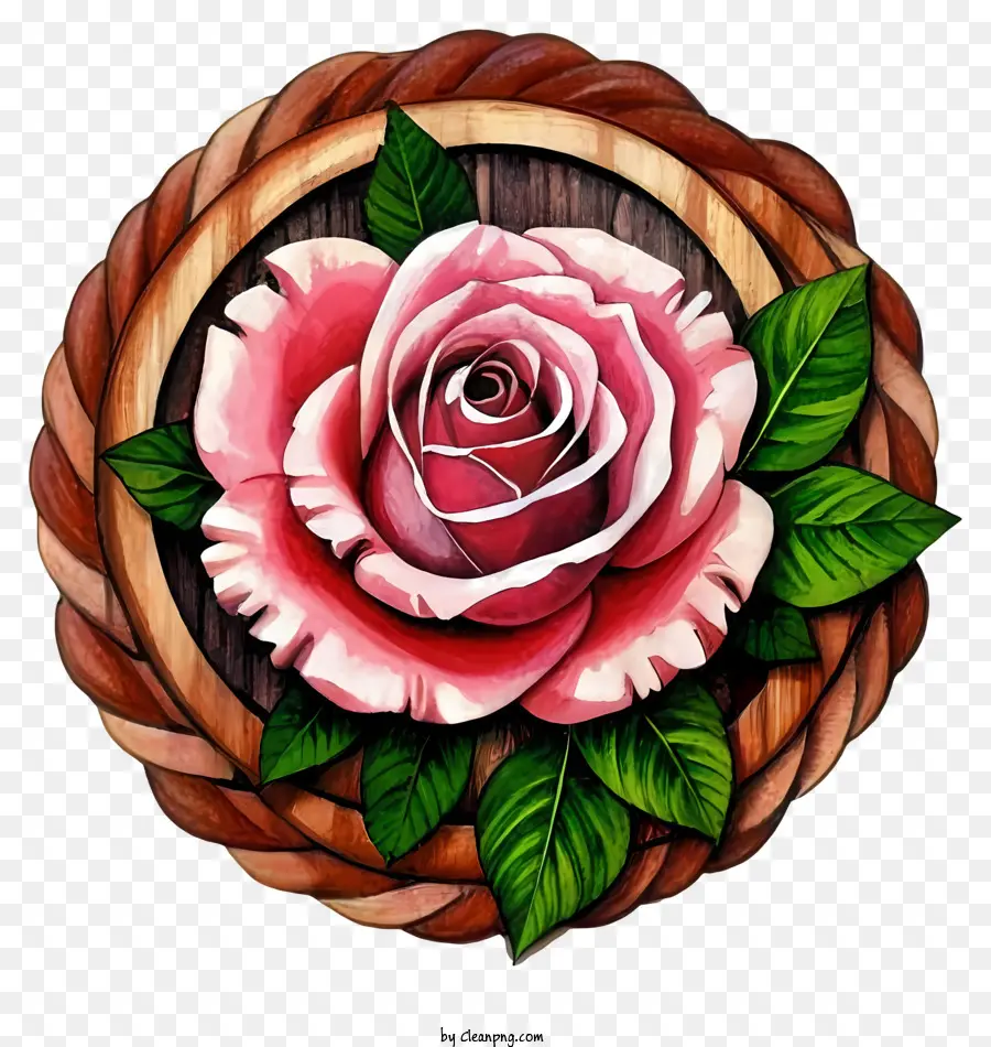 Rosa Rosa，Wooden Frame PNG