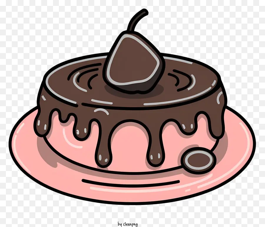 Pastel De Chocolate，Glaseado De Chocolate PNG