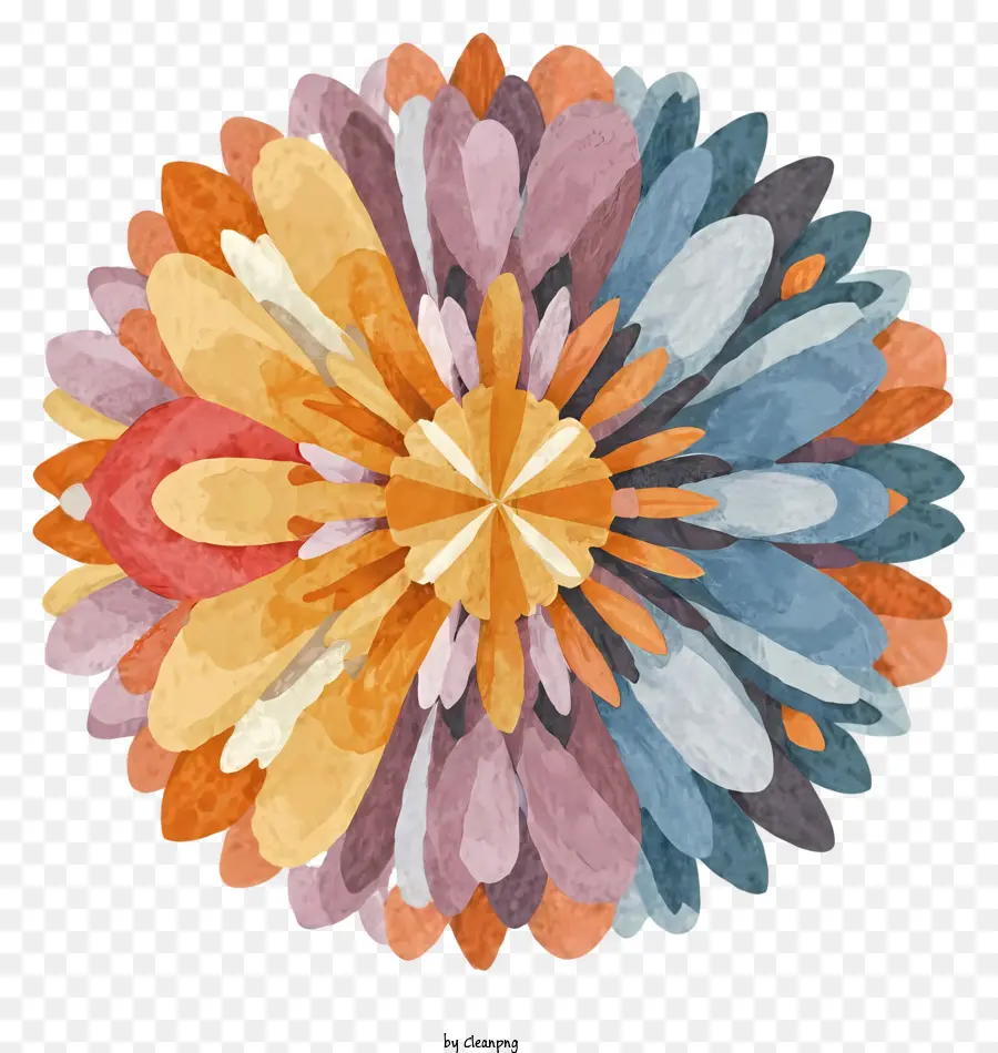 Arte Floral，Flor Colorida PNG