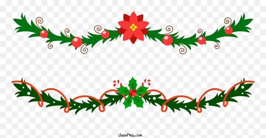 Decoración Navideña，Guirnaldas De Navidad PNG