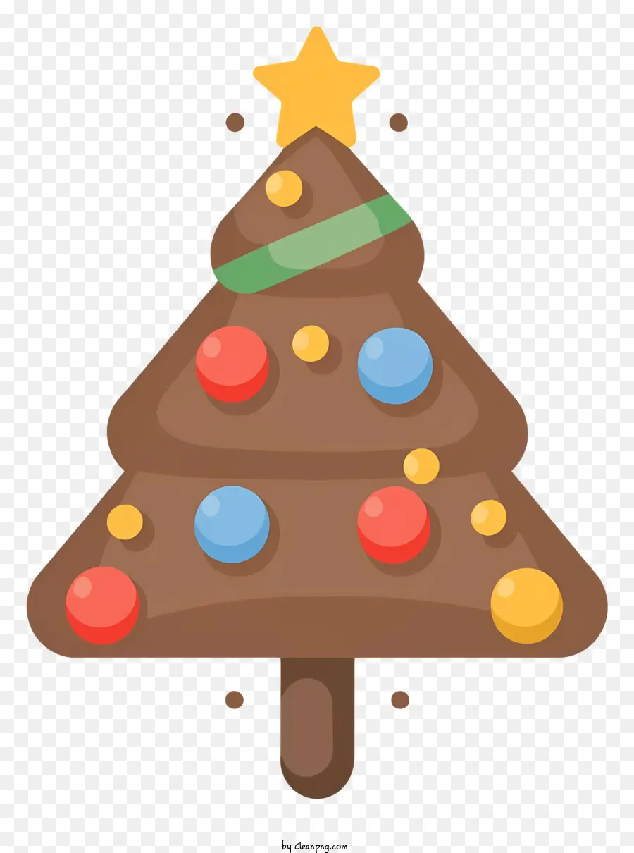 Árbol De Navidad De Chocolate，Los Bastones De Caramelo PNG