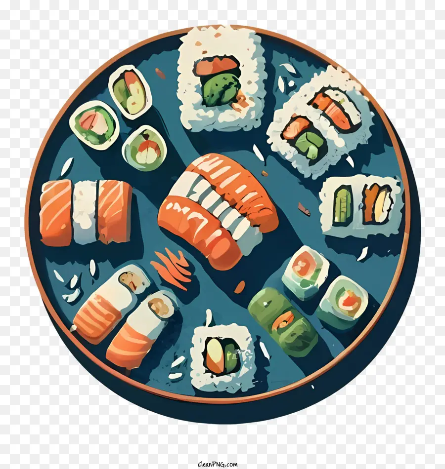 Sushi，Rollos De Sushi PNG