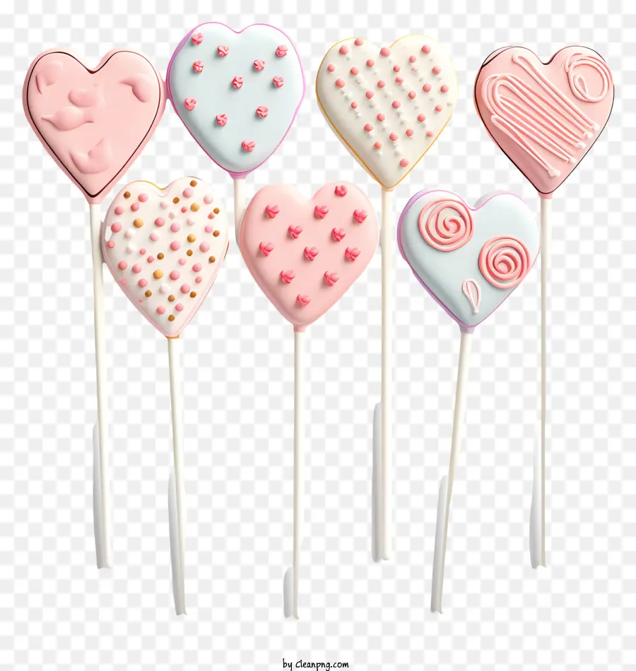 Papas De Pastel En Forma De Corazón，Decoraciones De Pastel PNG