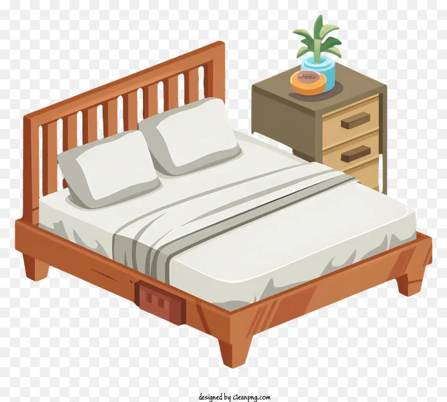 Cama，Mesita De Noche PNG