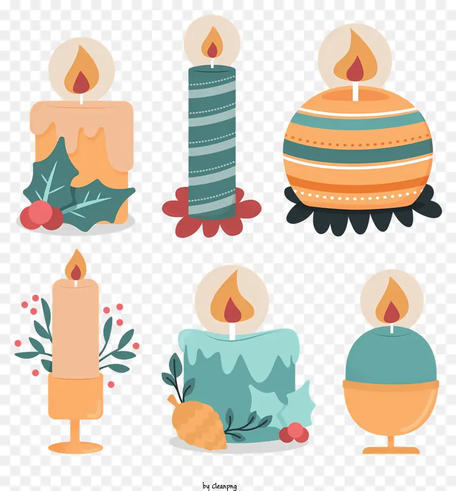 Velas，Black Background PNG