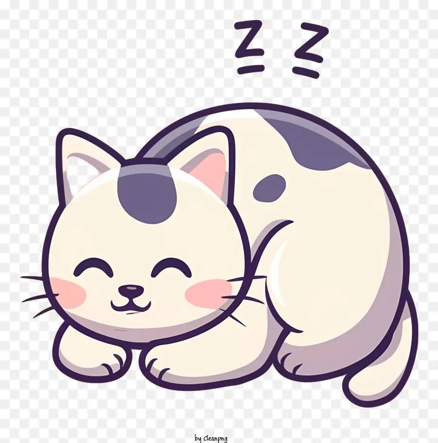 Gato Dormir，Ojos De Gato Cerrados PNG