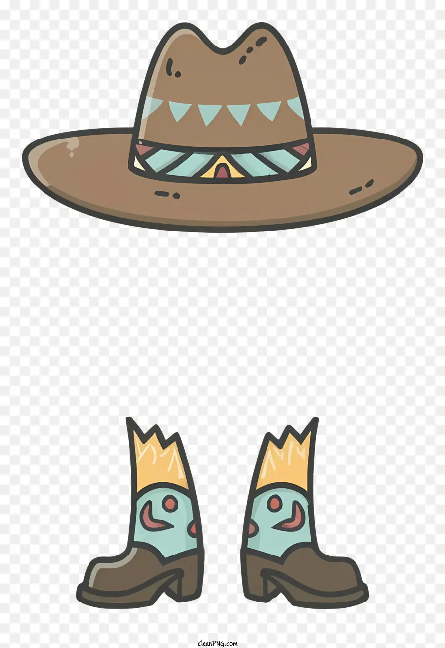 Sombrero De Vaquero，Botas De Vaquero PNG