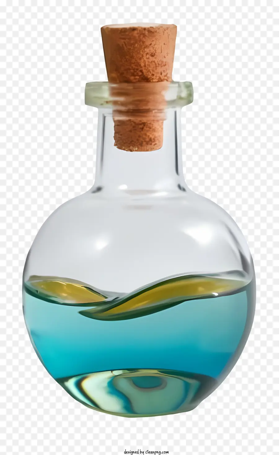 Botella De Vidrio，Corcho PNG