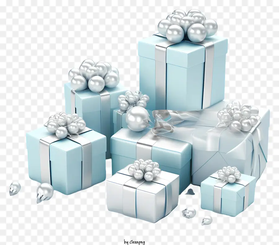 Cajas De Regalo，Cajas De Regalo Azul PNG