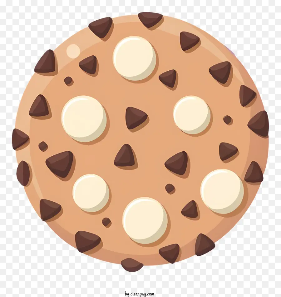 Galletas De Chispas De Chocolate，Galleta De Dibujos Animados PNG