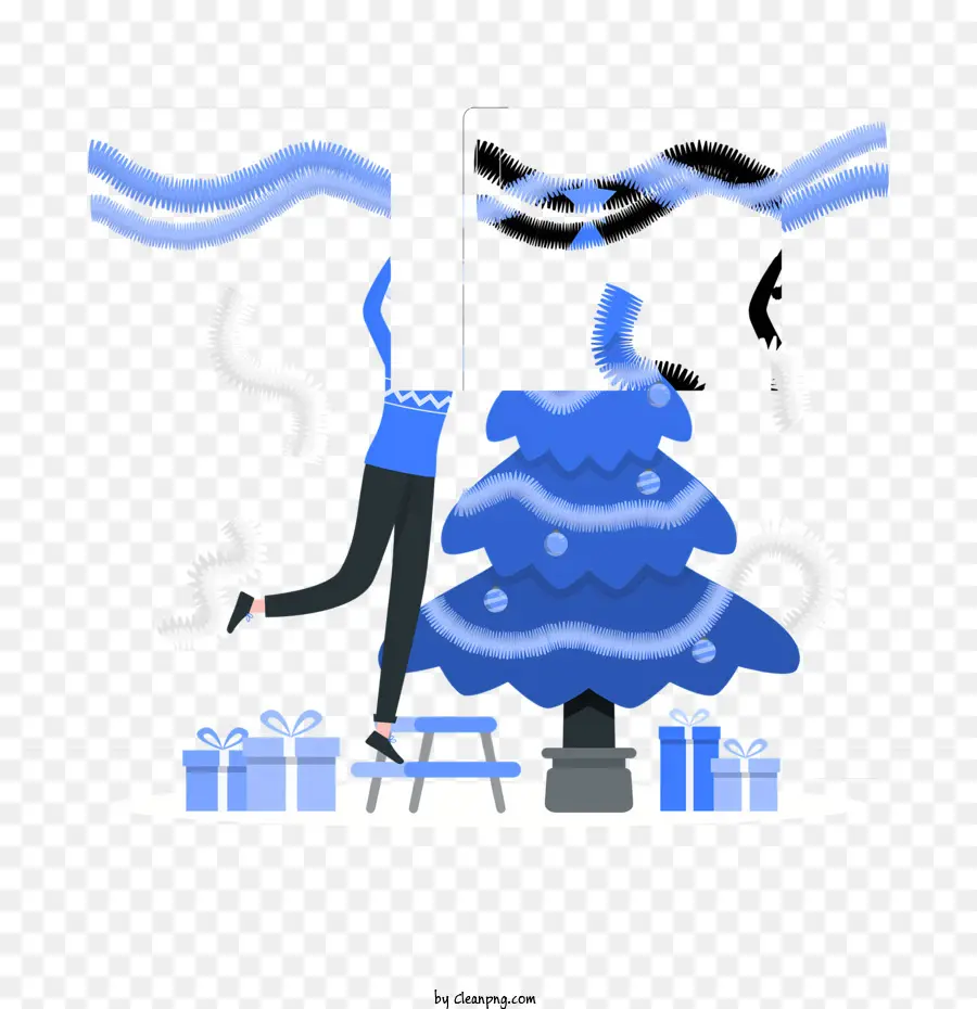 árbol De Navidad，árbol De Navidad Azul PNG