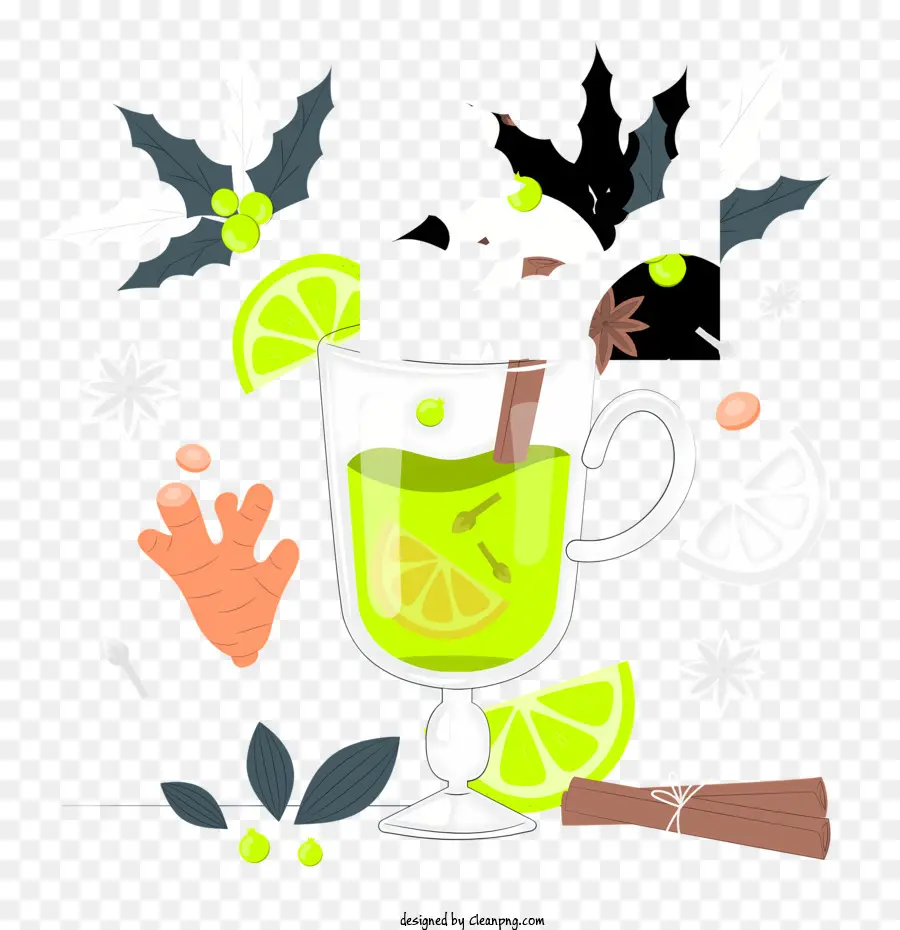 Té Verde，Bebida Caliente PNG