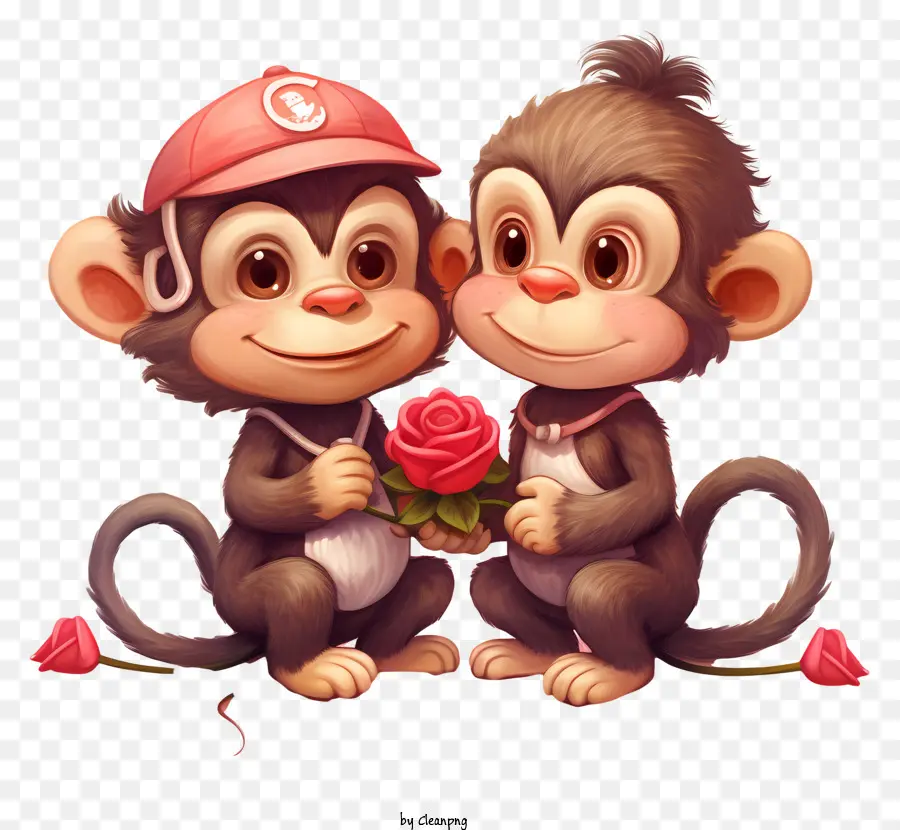 Monos，Pareja De Monos PNG