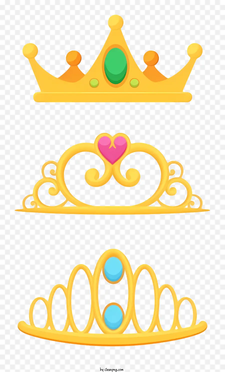 Coronas De Oro，Coronas Y Tiaras PNG