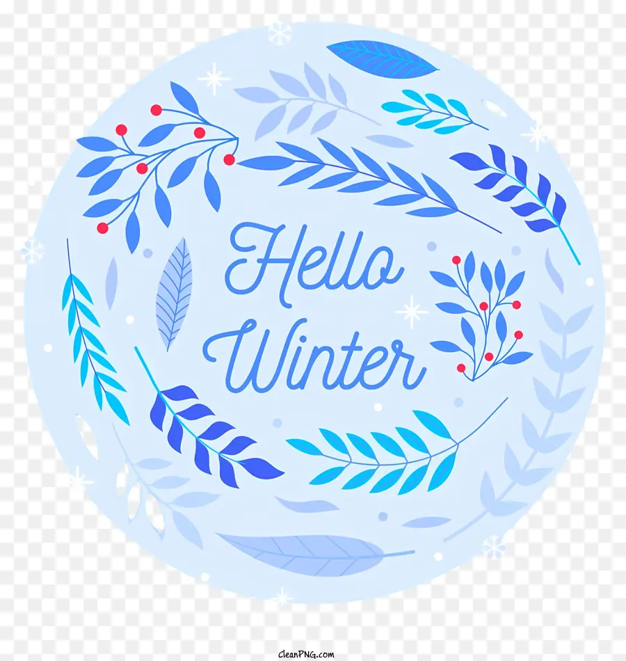 Hola De Invierno，Círculo Azul PNG