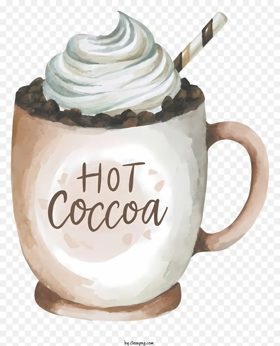 Cacao Caliente，Crema Batida PNG