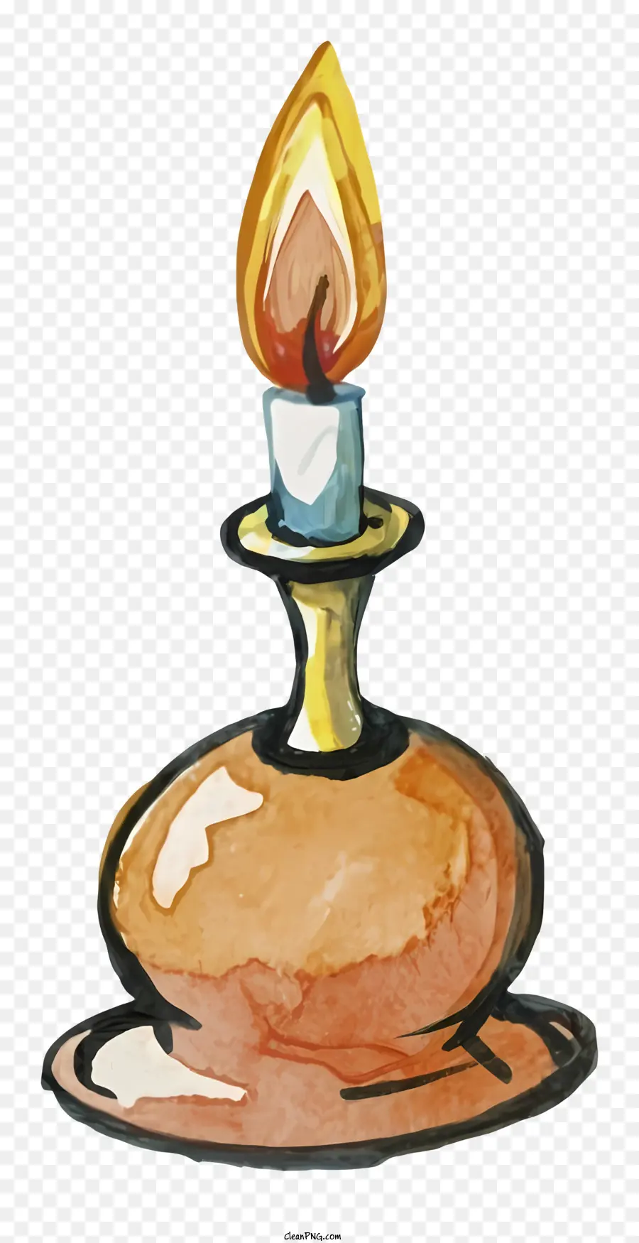 Pintura De Velas，Llama PNG