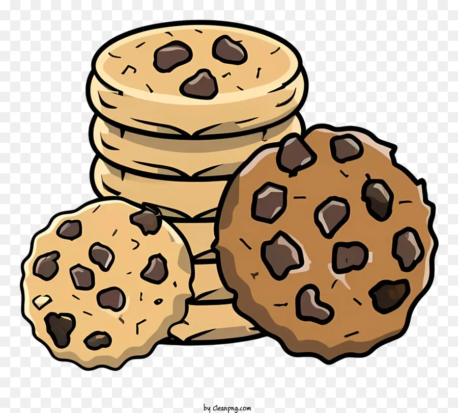 Galletas Con Chispas De Chocolate，Galletas PNG