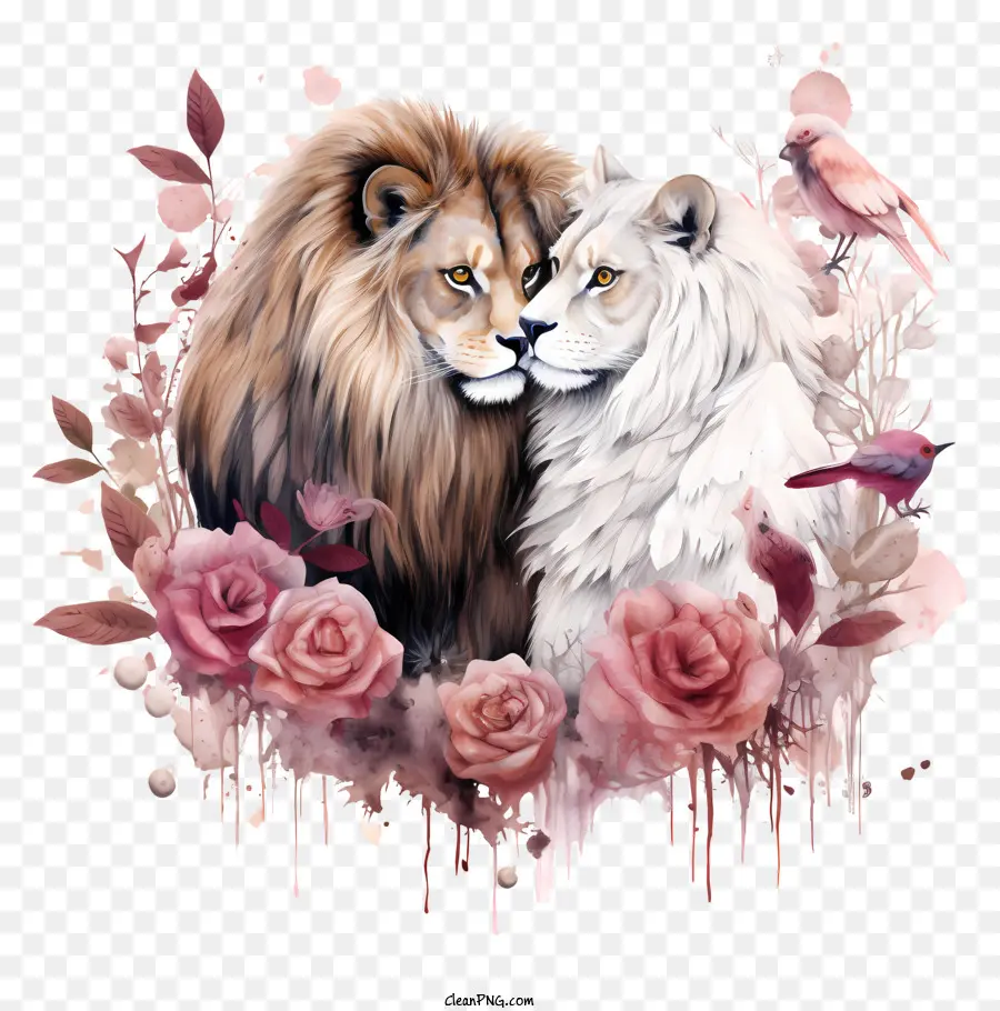 Los Leones，Rosas De Color Rosa PNG